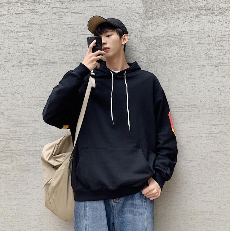 Autumn Korean Streetwear Hip Hop Hoodies Oversized Sweatshirts 201020