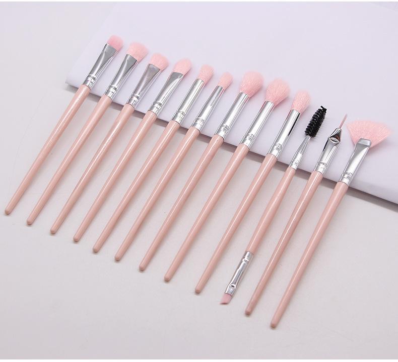 Makeup Brushes Pink High Quality Powder Foundation Blush Eyeshadow Make Up Brush Set Natural Hair Brochas Maquillaje