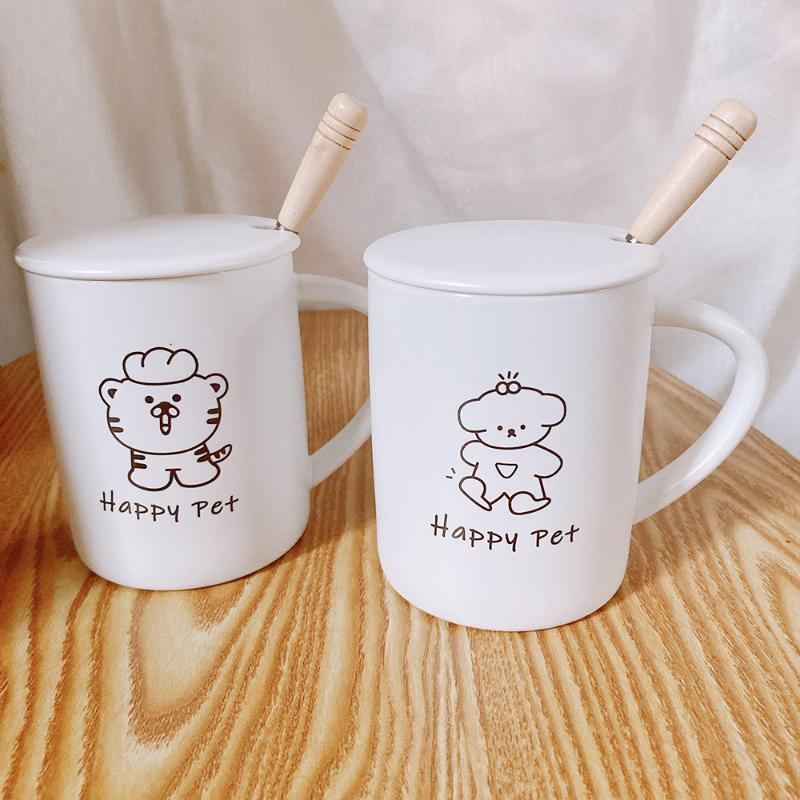 Mugs Korean Cute Pet Animal Cartoon Simple Stroke Mug Ceramic Cup Drinking Advertising Customization
Mugs Korean Cute Pet Animal Cartoon Simple Stroke Mug Ceramic Cup Drinking Advertising Customization