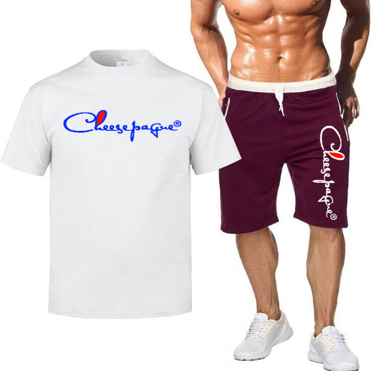 Tracksuit Men Summer Short Sleeve Casual Brand letter printing Tshirt Shorts Mens Sweatsuit 2PC Tee Tops+Sweatpant Male Set
Tracksuit Men Summer Short Sleeve Casual Brand letter printing Tshirt Shorts Mens Sweatsuit 2PC Tee Tops+Sweatpant Male Set