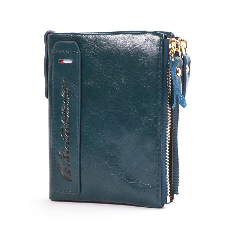 Wallets Genuine Leather Double Zipper Pockets Short Wallet Women Small Portomonee Vallet With Coin Purse Slim Fashion Men Mini Walet, Green wallet men
Wallets Genuine Leather Double Zipper Pockets Short Wallet Women Small Portomonee Vallet With Coin Purse Slim Fashion Men Mini Walet, Green wallet men