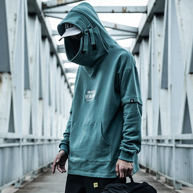 Autumn Men Harajuku Hip Hop Coats Male Jacket Oversize Long Hoodie Cotton Fashion Swag Coat And Jacket US Size 201020
