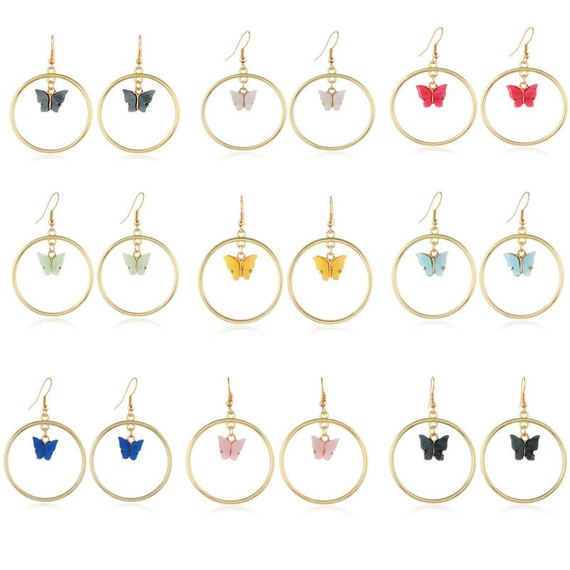 Hoop & Huggie Cute Butterfly Circle Drop Earrings For Women Street Style Korean Fashion Dangle Jewelry Gifts Oorbellen
Hoop & Huggie Cute Butterfly Circle Drop Earrings For Women Street Style Korean Fashion Dangle Jewelry Gifts Oorbellen