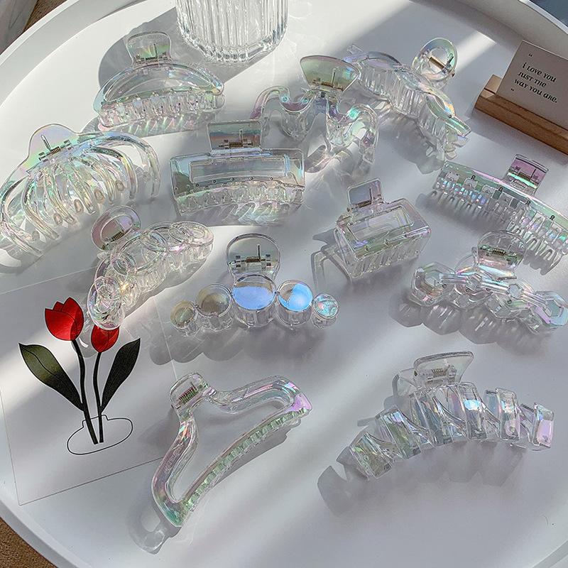 Hair Clips & Barrettes LOVOACC Fairy Rainbow AB Color Arcylic For Women Korean Trendy Clear Large Small Geometric Accessories, Golden;silver
Hair Clips & Barrettes LOVOACC Fairy Rainbow AB Color Arcylic For Women Korean Trendy Clear Large Small Geometric Accessories, Golden;silver