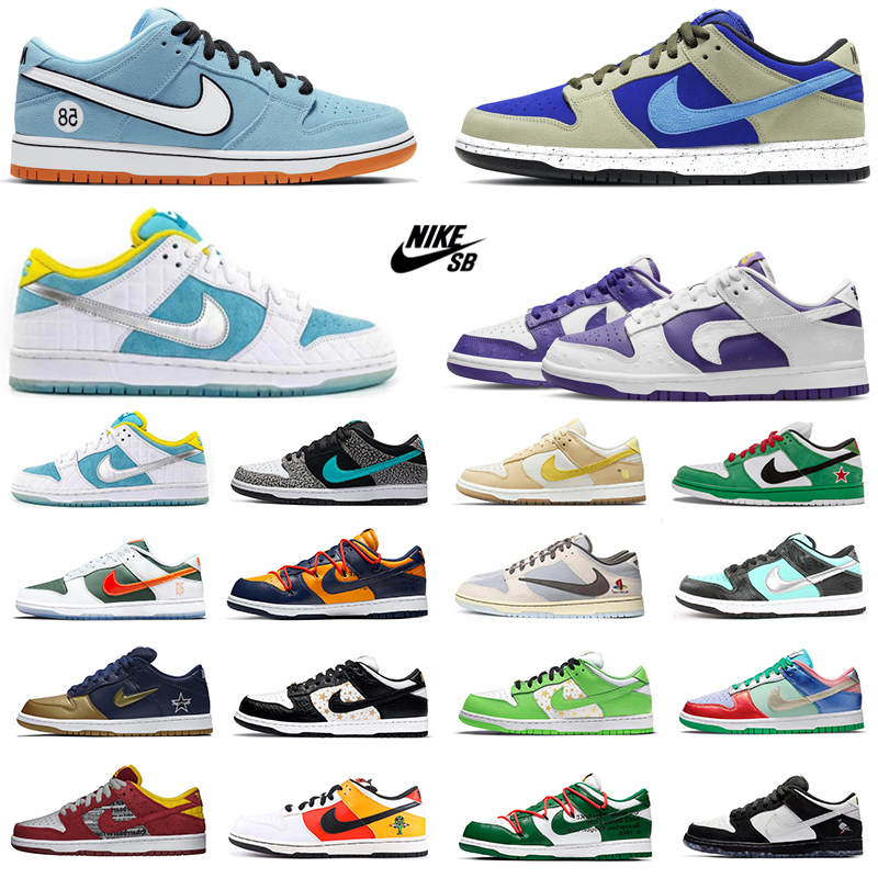 SB dunk Flip The Old School FTC Celadon platform low mens Running Shoes dunks Sup Game Royal Animal Elephant Raygun College Navy men women trainers sports sneakers, Color#7