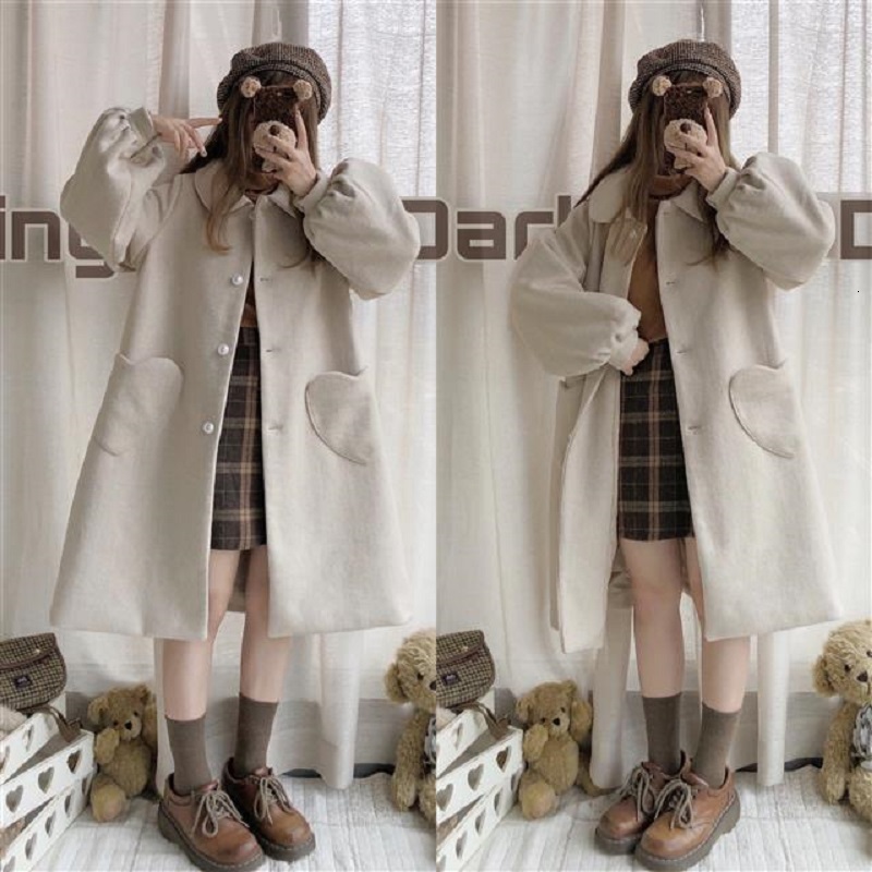Women' Fur & Faux Winter kawaii Japanese women' wool coat preppy solid color mid-length harajuku jacket jk sweet oversize outerwear K0SW, 1# shoe box
Women' Fur & Faux Winter kawaii Japanese women' wool coat preppy solid color mid-length harajuku jacket jk sweet oversize outerwear K0SW, 1# shoe box