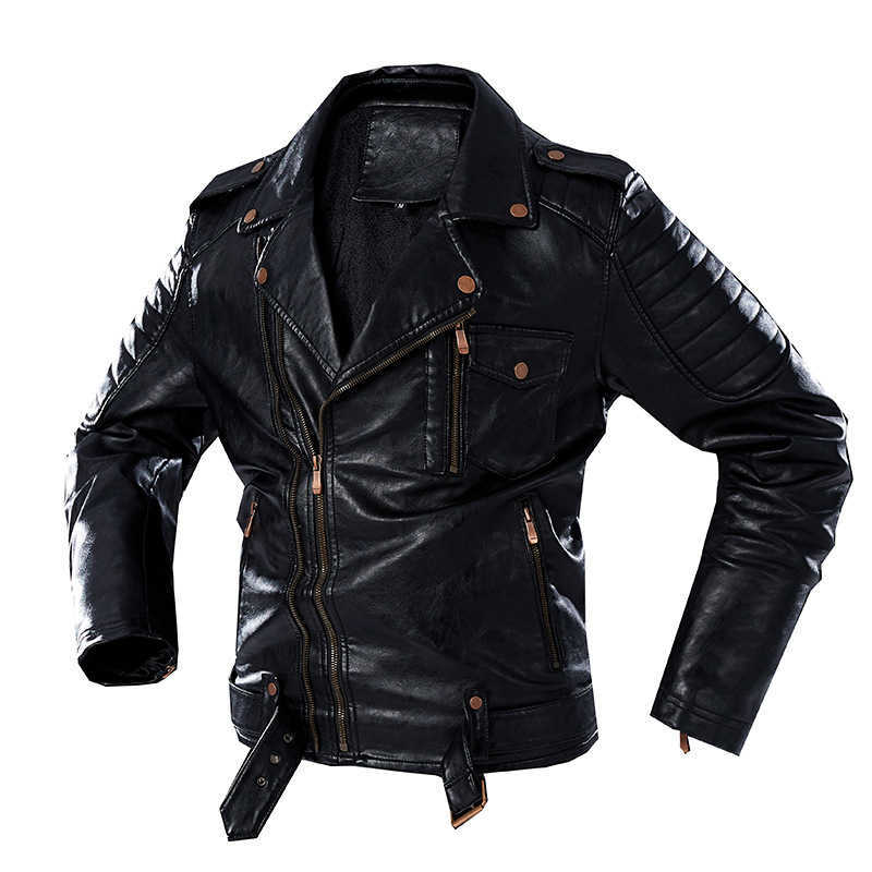 Oversize -4XL Men's Suit Parker Leather Outerwear High Quality Chaqueta Moto Hombre Retro Handsome Motorcycle PU Leather Jacket 211018, Black
Oversize -4XL Men's Suit Parker Leather Outerwear High Quality Chaqueta Moto Hombre Retro Handsome Motorcycle PU Leather Jacket 211018, Black