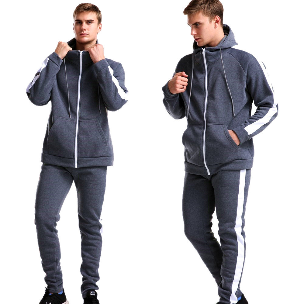 MenWomen Hoodies Sport Suit Fashion Sweatshirt Sweatpants Suits Casual Long Sleeve zipper Hoodie 201020