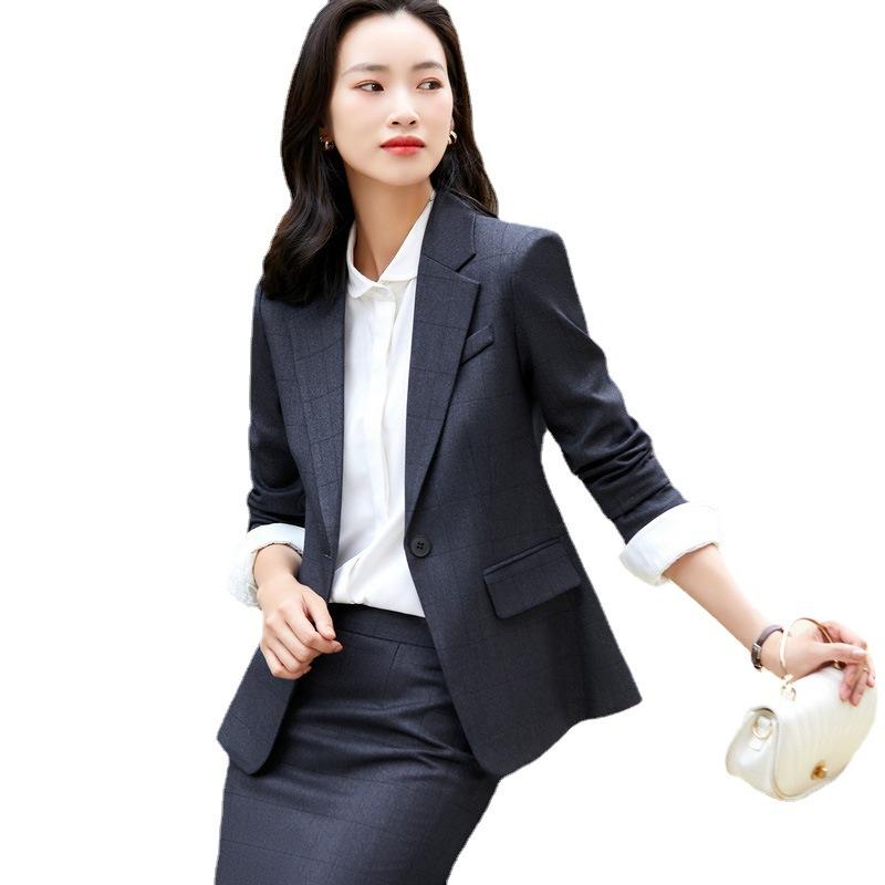 Women's Two Piece Pants 2021 Winter Elegant Sets Fashion Blue Women Pant Suits Formal Single Button Khaki Black Plaid Long Sleeve, White
Women's Two Piece Pants 2021 Winter Elegant Sets Fashion Blue Women Pant Suits Formal Single Button Khaki Black Plaid Long Sleeve, White