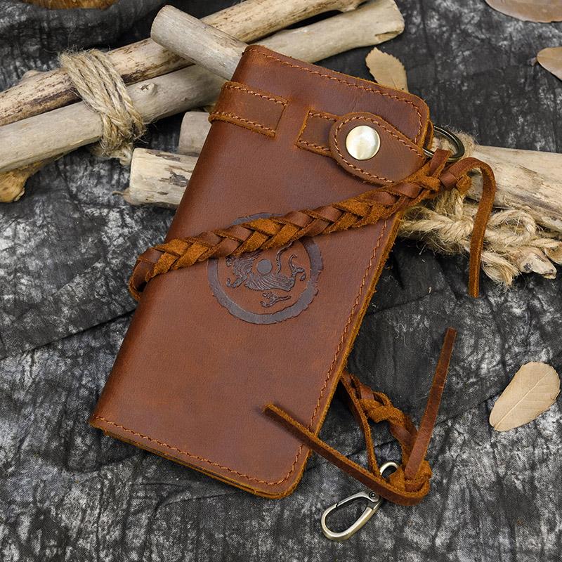 Wallets Vintage Leather Wallet With Braided Strap Clutch Bag For Women Ladies Men Phone Embossed Purse, Dark brown 1
Wallets Vintage Leather Wallet With Braided Strap Clutch Bag For Women Ladies Men Phone Embossed Purse, Dark brown 1