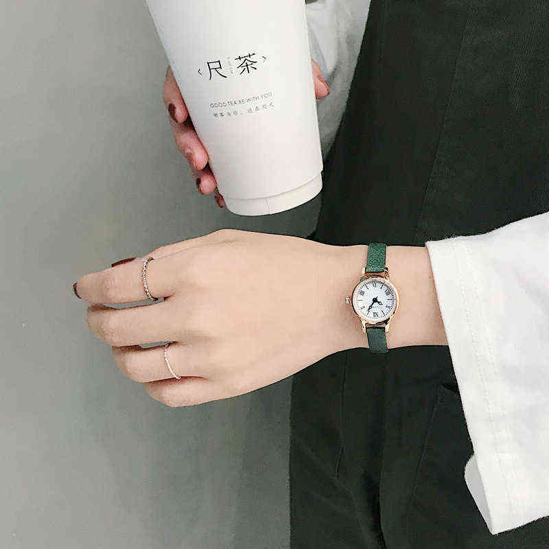 y women's fashion exquisite roma retro watches elegant ladies n small wristwatches vintage leather female dress watch 220113