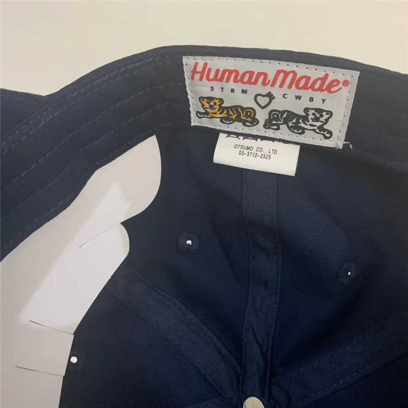 Embroidery HUMAN MADE Hat Caps Men Women Top version Baseball Cap Skateboard HUMAN MADE Caps Q0911