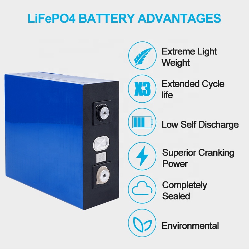 3.2v 280ah Lifepo4 Battery Cell Prismatic lithium Ion Batteries for Power Solar System EV 280ah with Busbar And Bolts