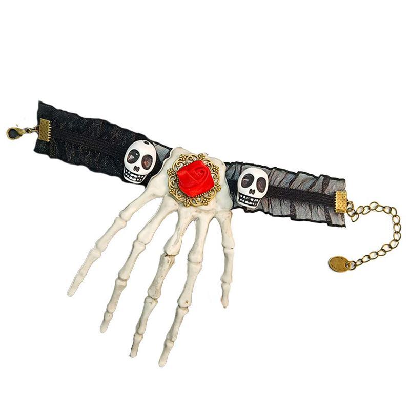 Charm Bracelets Fashion Halloween Hand Skeleton Bracelet Chain Ghost Claw Lady Lace Masquerade Costume Fantastic Accessories
Charm Bracelets Fashion Halloween Hand Skeleton Bracelet Chain Ghost Claw Lady Lace Masquerade Costume Fantastic Accessories