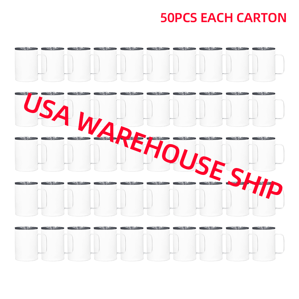 USA warehouse !!! sublimation blank 10oz camper mug with stainless steel handle 10 OZ coffee cup with clear leakproof lid, Sub white
USA warehouse !!! sublimation blank 10oz camper mug with stainless steel handle 10 OZ coffee cup with clear leakproof lid, Sub white