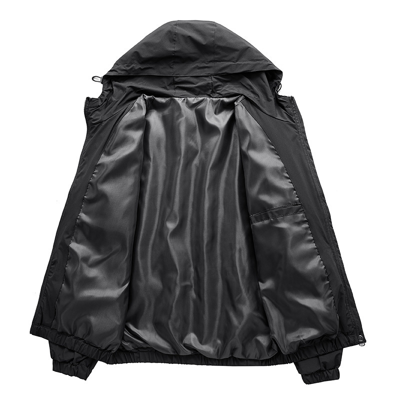 New Hooded Jacket Men Jackets Spring Autumn Thin Casual Coats Slim Fit Men's Jacket Streetwear Solid Windbreaker Outerwear T200603
