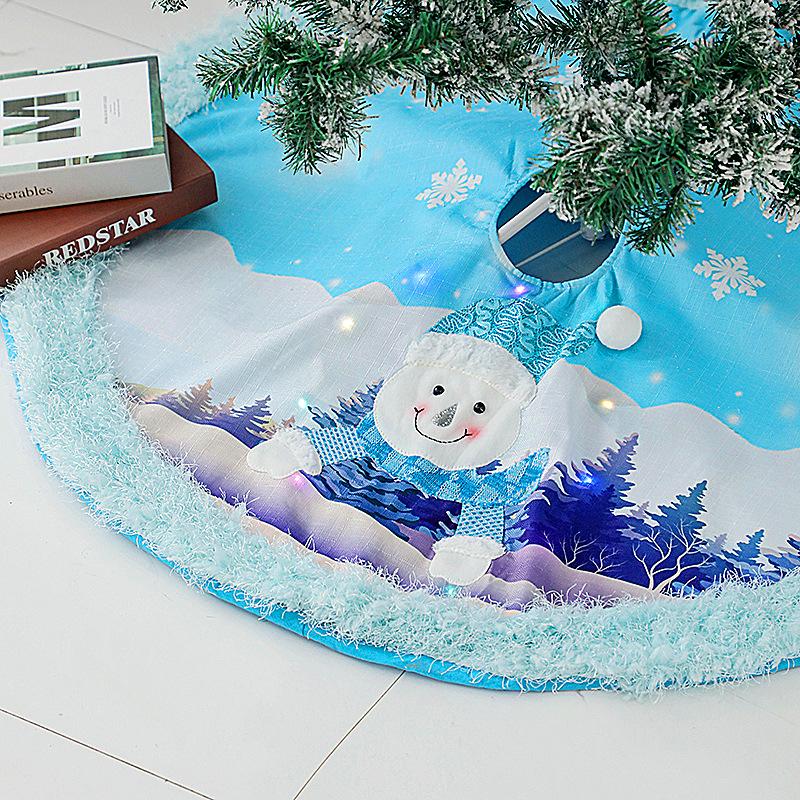 Christmas Decorations 108cm Plush Tree Skirts With LED Lights 43Inches Cute Cartoon Santa Claus Snowman Flashing Blue Base Cover Party Decor
Christmas Decorations 108cm Plush Tree Skirts With LED Lights 43Inches Cute Cartoon Santa Claus Snowman Flashing Blue Base Cover Party Decor