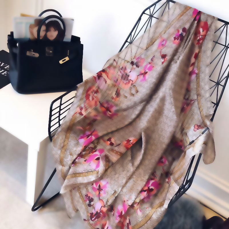 Hot Scarf for woman silk Scarf Women Brand Scarves 2021 fashion long scarves size 180x90cm RT2A