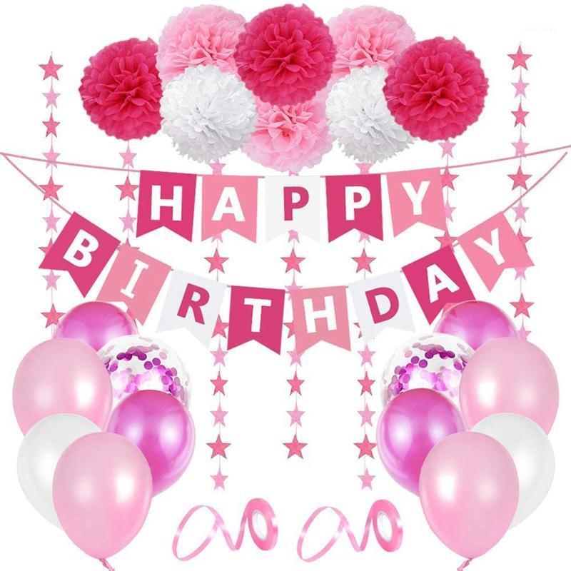 Party Decoration Pink Birthday Girls Happy Banner Balloon Paper Pom Star Garland Hanging Decor
Party Decoration Pink Birthday Girls Happy Banner Balloon Paper Pom Star Garland Hanging Decor