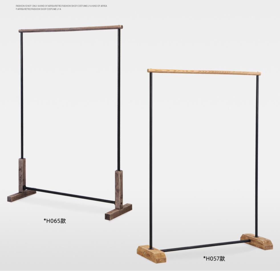 Clothing store display rack Commercial Furniture floor type clothes hanging pole net red shop shelf shoe shelfs men's cloth racks