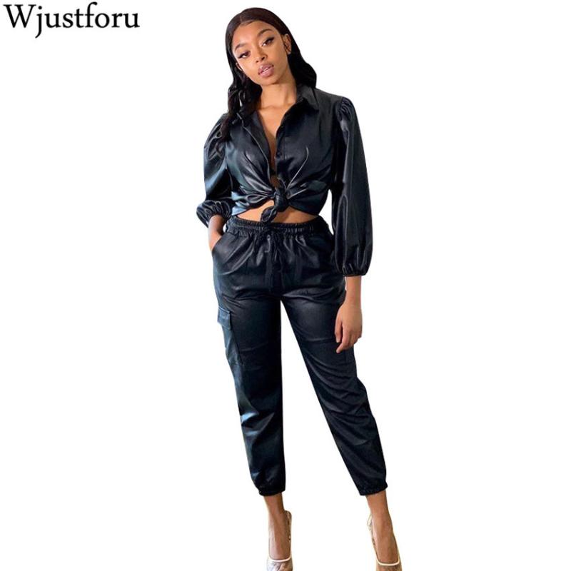 Two Piece Dress Wjustforu Fashion PU Leather Set Women Skinny Short Jacket + Pencil Pants Female Black Eelgant Tracksuit Slim
Two Piece Dress Wjustforu Fashion PU Leather Set Women Skinny Short Jacket + Pencil Pants Female Black Eelgant Tracksuit Slim