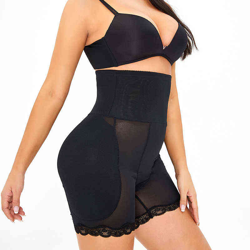 Tummy Control High Waist Shaping Panty Butt and Hip Pads Tummy Tuck Panties Tummy Control Underwear High Waisted Slimming Panty 211112