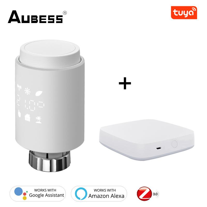 Smart Home Control Aubess Tuya ZigBee Radiator Actuator TRV Programmable Thermostatic Valve Temperature Controller Support Alexa
Smart Home Control Aubess Tuya ZigBee Radiator Actuator TRV Programmable Thermostatic Valve Temperature Controller Support Alexa