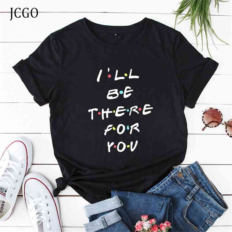 JCGO Summer Women T Shirt S-5XL Plus Size Cotton Letters Print Short Sleeve Tees Tops for Friends Casual O-Neck Female TShirt 210708, Yellow
JCGO Summer Women T Shirt S-5XL Plus Size Cotton Letters Print Short Sleeve Tees Tops for Friends Casual O-Neck Female TShirt 210708, Yellow