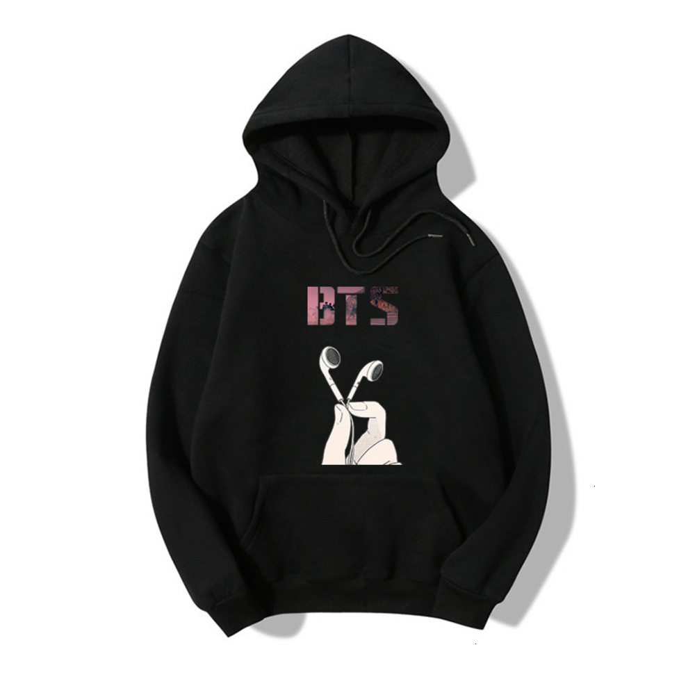 Women's BTS large size sweater with fashion printing loose Hooded Fleece top hoodies, Black
Women's BTS large size sweater with fashion printing loose Hooded Fleece top hoodies, Black