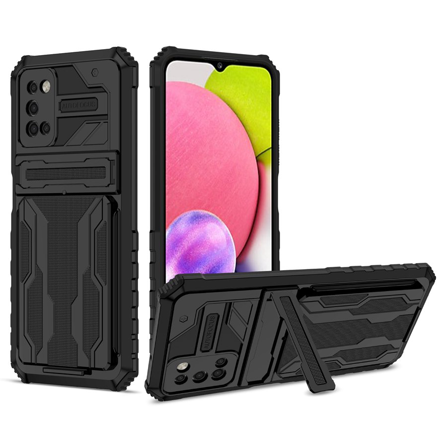 Heavy Duty Shockproof Cases Protective Cover kickstand Dropproof Protection Wallet Case with Card Holder Fit Samsung Galaxy A03S A02S A10S A20S A21S A51 A31, Black
Heavy Duty Shockproof Cases Protective Cover kickstand Dropproof Protection Wallet Case with Card Holder Fit Samsung Galaxy A03S A02S A10S A20S A21S A51 A31, Black