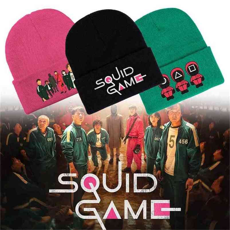 33 colors squid game hats knitted cuff winter beanies slouchy cartoon cuffed skull caps outdoor ski sports hat circle square triangle masked, Yellow
33 colors squid game hats knitted cuff winter beanies slouchy cartoon cuffed skull caps outdoor ski sports hat circle square triangle masked, Yellow