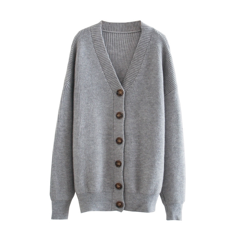 toppies 2021 winter white cardigan sweater womens single breasted knitted jacket coat fashion oversized sweater 210218