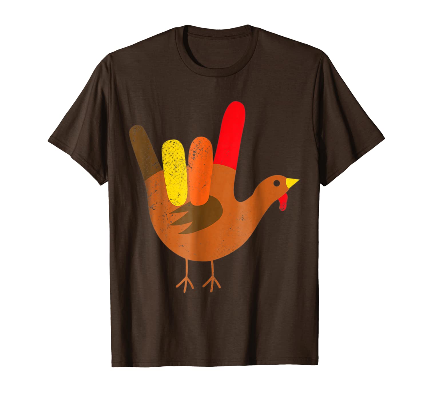 american sign language i love you thanksgiving turkey t-shirt, White;black