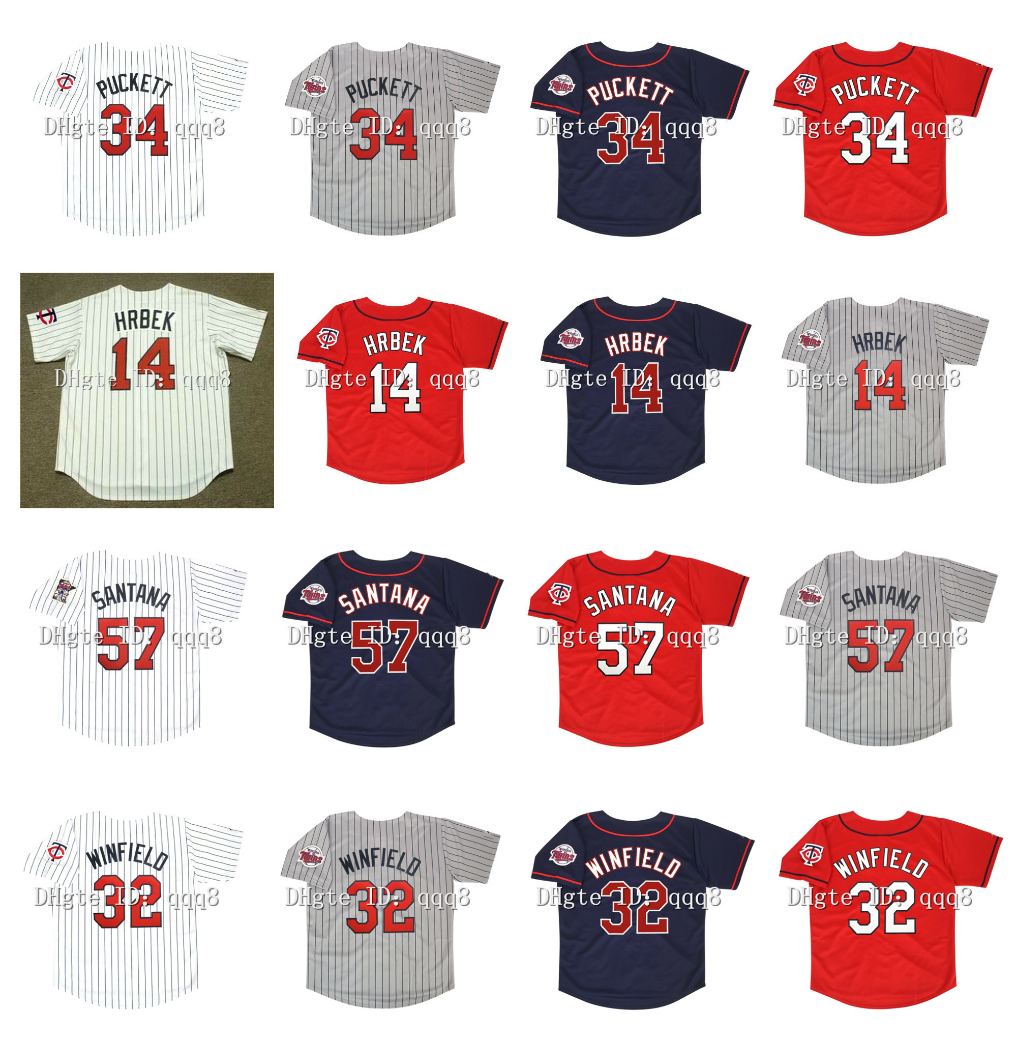Vintage Minnesota Jerseys 34 Kirby Puckett 14 Kent Hrbek 57 Johan Santana 32 Dave Winfield Red White Blue Grey Retro Throwback Baseball, As pic
Vintage Minnesota Jerseys 34 Kirby Puckett 14 Kent Hrbek 57 Johan Santana 32 Dave Winfield Red White Blue Grey Retro Throwback Baseball, As pic