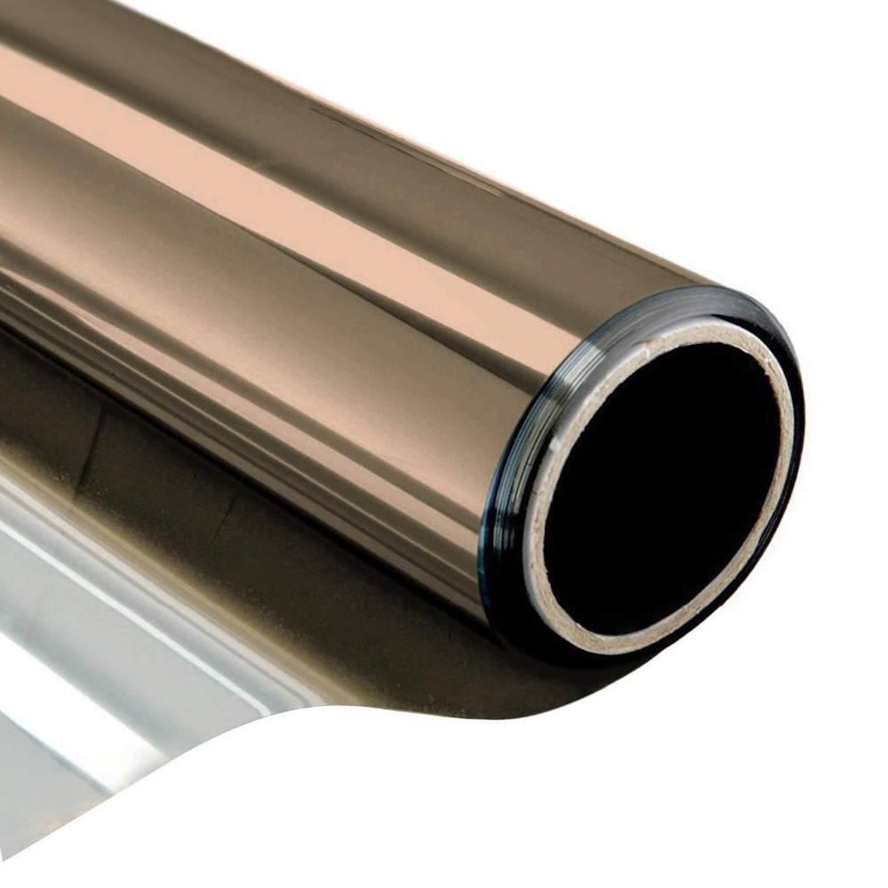 Width 60/70/80/90 cm Length 400 cm One way Mirrored Reflective Window Film,self-adhesive privacy Glass Tint Heat Control Anti-UV 210317