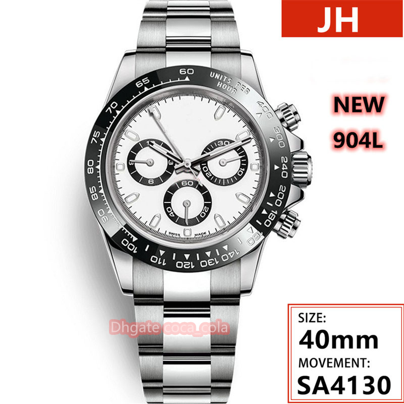TOP Quality JH Maker waterproof Wristwatches 40mm Cosmograph Working 904L Stainless Steel Chronograph ETA 4130 Movement Automatic Mens Watch Watches116500, Black
TOP Quality JH Maker waterproof Wristwatches 40mm Cosmograph Working 904L Stainless Steel Chronograph ETA 4130 Movement Automatic Mens Watch Watches116500, Black