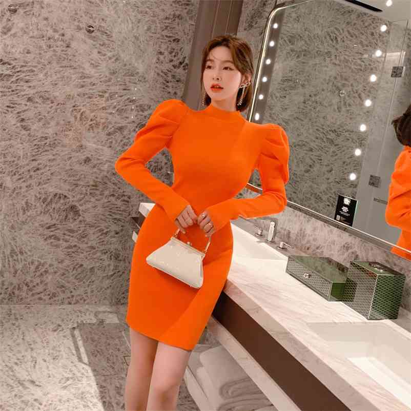 Base autumn and winter dress French knit slim fit knitting Cotton Polyester Office Lady Sheath 210603, Orange
Base autumn and winter dress French knit slim fit knitting Cotton Polyester Office Lady Sheath 210603, Orange