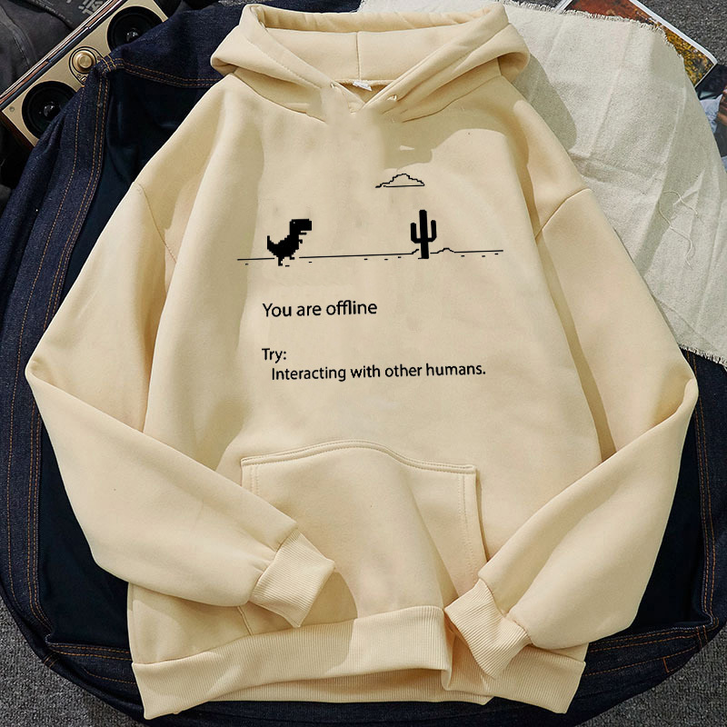 Cartoon Dinosaur Letter Print Hoodies Women Hooded Oversize Pullovers Harajuku Warm Kawaii Female Loose Streetwear Sweatshirts 200924