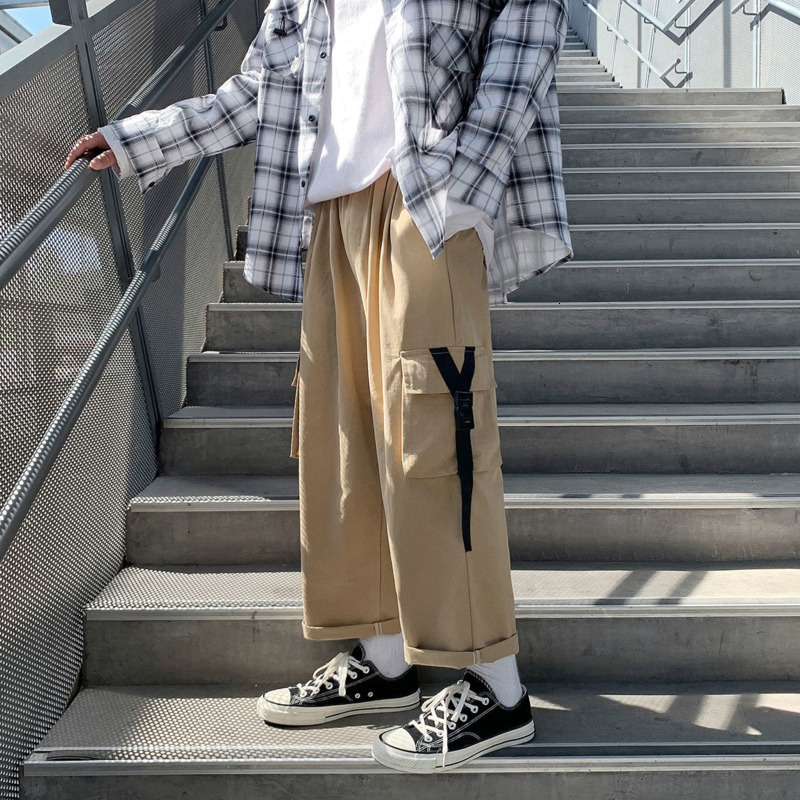 2021 New Spring Summer Men's Fashion Retro Pocket Casual Men Streetwear Hip-hop Straight Wide Leg Pants Mens Trousers 1sz6, Black
2021 New Spring Summer Men's Fashion Retro Pocket Casual Men Streetwear Hip-hop Straight Wide Leg Pants Mens Trousers 1sz6, Black