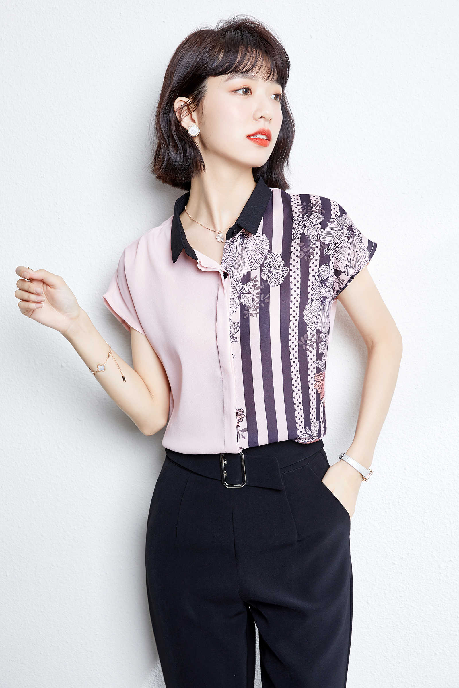 Korean Fashion Summer Chiffon Women Shirts White Sleeveless Blouses Ladies Plus Size XXL Pink s Tops and 210531