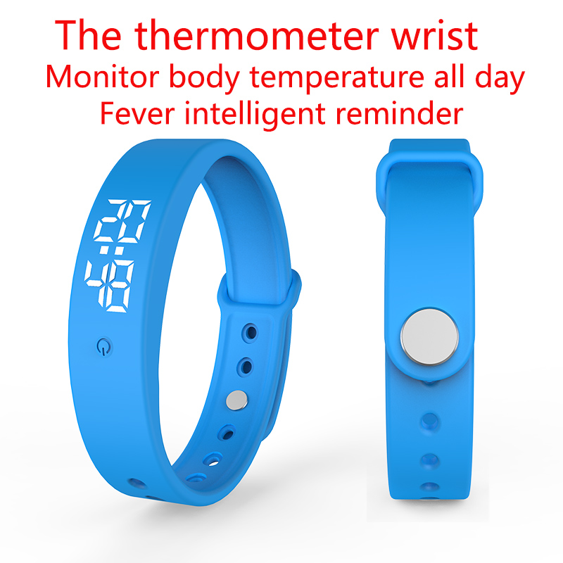 V9 Body Temperature Smart Wristbands Bracelet Monitor Thermometers Vibration Alarm Watch Smartband Fitness Bluetooth Waterproof Band