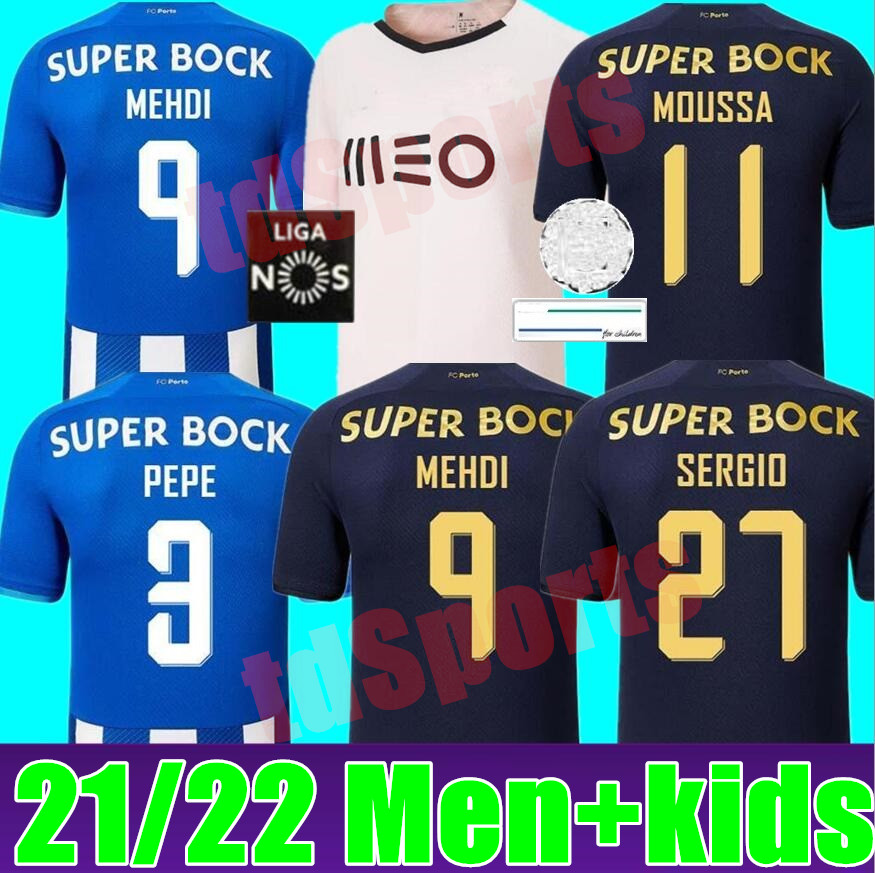 21 22 FC Porto soccer jerseys 2021 2022 Home away 3rd PEPE LUIS DÃAZ MATHEUS MEHDI Maillots De Foot Shirt MAREGA OTÃVIO SÃRGIO Men kids kit, Black;yellow
21 22 FC Porto soccer jerseys 2021 2022 Home away 3rd PEPE LUIS DÃAZ MATHEUS MEHDI Maillots De Foot Shirt MAREGA OTÃVIO SÃRGIO Men kids kit, Black;yellow