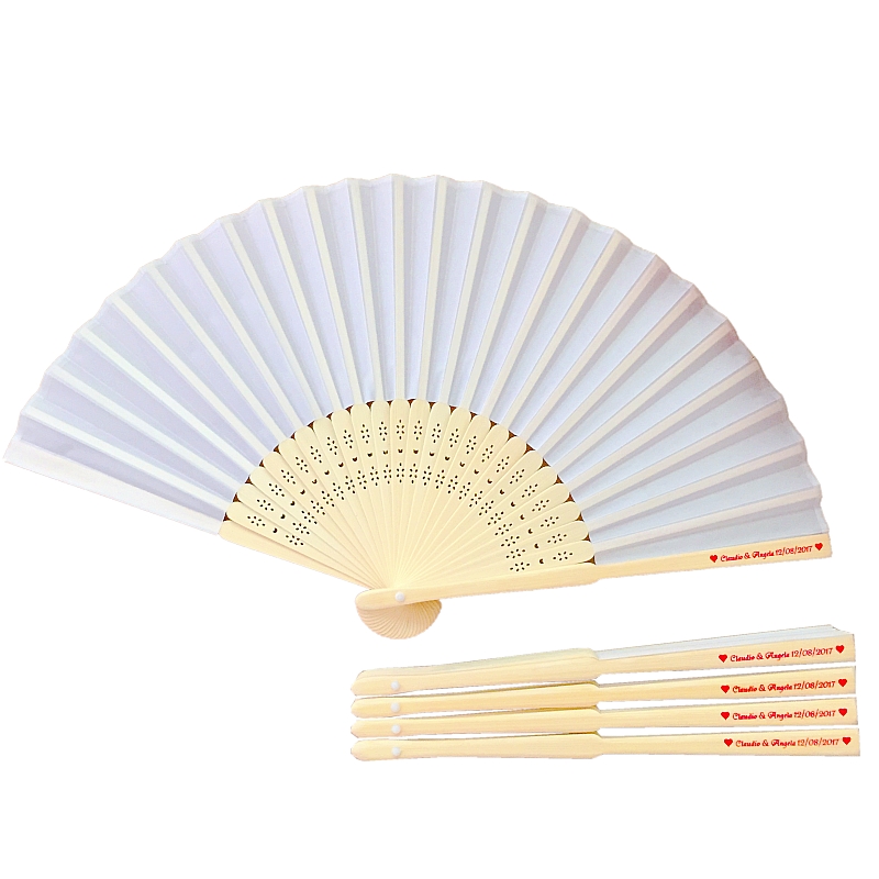 Personalized Engraved Bamboo Folding Silk Hand Fan Party Gift Favor Customized With Wedding Names and Date Printing for Birthday Baby Shower
Personalized Engraved Bamboo Folding Silk Hand Fan Party Gift Favor Customized With Wedding Names and Date Printing for Birthday Baby Shower