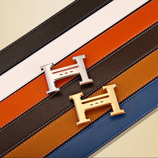 Genuine leather Name Brand Luxury Digner Fashion Famous Belts for Men hbelt, Black