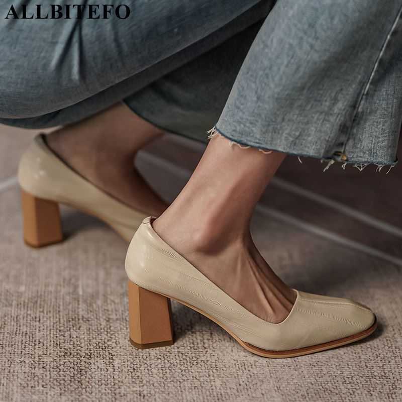 ALLBITEFO thick heel natural genuine leather pigskin insole women heels shoes fashion leisure high heels women high heel shoes 210611, As picture
ALLBITEFO thick heel natural genuine leather pigskin insole women heels shoes fashion leisure high heels women high heel shoes 210611, As picture