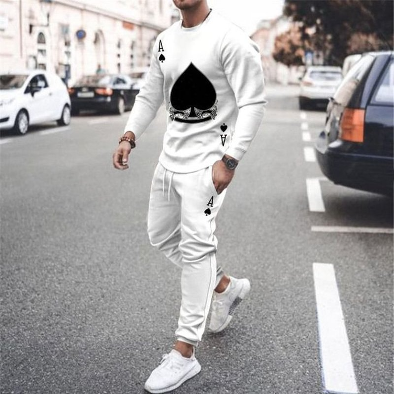 3D Printing Men's Poker Spades Picture Casual Wear Suit Long Sleeve Trousers Comfortable Slim Fit Fashion Fit Daily Travel Street Style Workout, Gray
3D Printing Men's Poker Spades Picture Casual Wear Suit Long Sleeve Trousers Comfortable Slim Fit Fashion Fit Daily Travel Street Style Workout, Gray