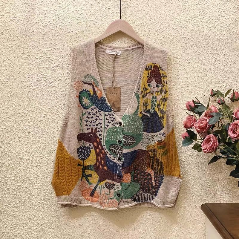 New Wild Female Blouse Literature Art 2021 Spring and Fresh Fall Printed Cardigan Retro Mesh Waistcoat 2d7k, Brown
New Wild Female Blouse Literature Art 2021 Spring and Fresh Fall Printed Cardigan Retro Mesh Waistcoat 2d7k, Brown