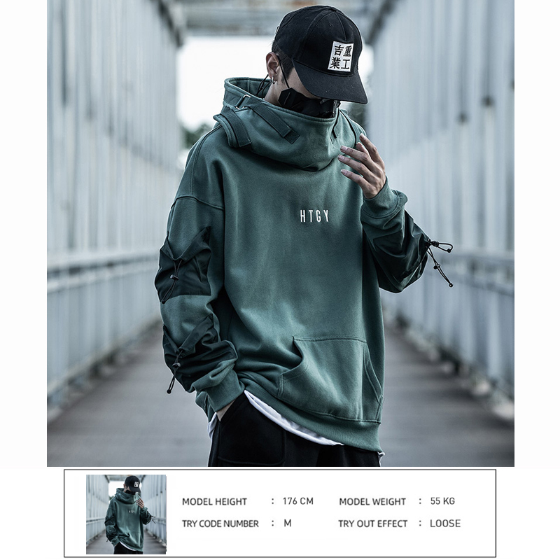 April MOMO Hip Hop Letter Embroideried Thick Hooded Sweatshirts Mens Harajuku Streetwear Hoodies Casual Cotton Pullover 201113