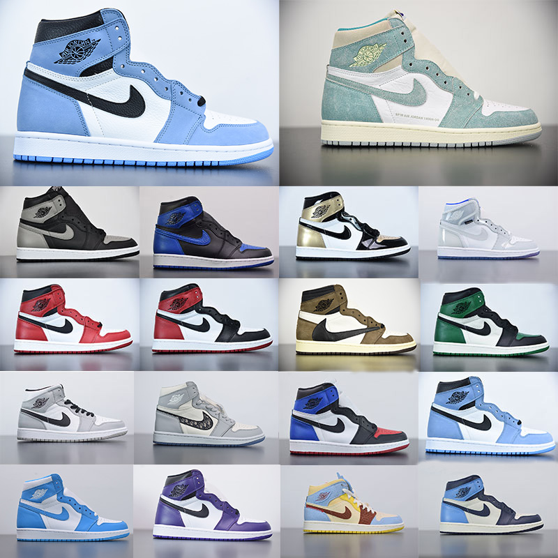 

Air Jordan 1 Retro 1s nike aj1 jordan Rookie jordans men J Balvin x jumpman 2021 high OG University Blue Basketball shoes Colores Vibras dye Pine Hyper Royal women sneakers Silver, I need look other product