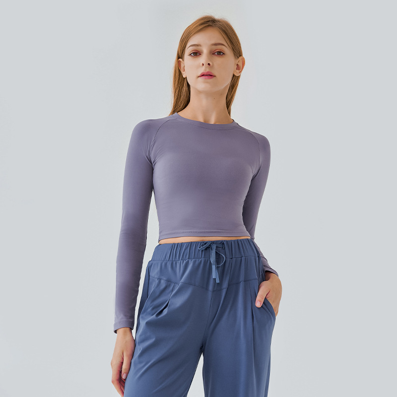 Women Clothing Tops Tees T-Shirts Fashion Long-sleeved Sports T-shirt Double-sided Brocade Comfortable Yoga Fitness Without Chest Pad joggers running, With o
Women Clothing Tops Tees T-Shirts Fashion Long-sleeved Sports T-shirt Double-sided Brocade Comfortable Yoga Fitness Without Chest Pad joggers running, With o